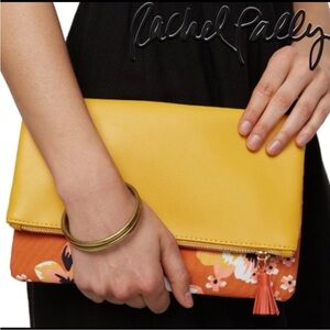 New RACHEL PALLY ZAHARA FAUX LEATHER FOLDOVER CLUTCH FLORAL flaw ink make offer